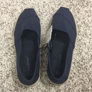 Navy Slip On